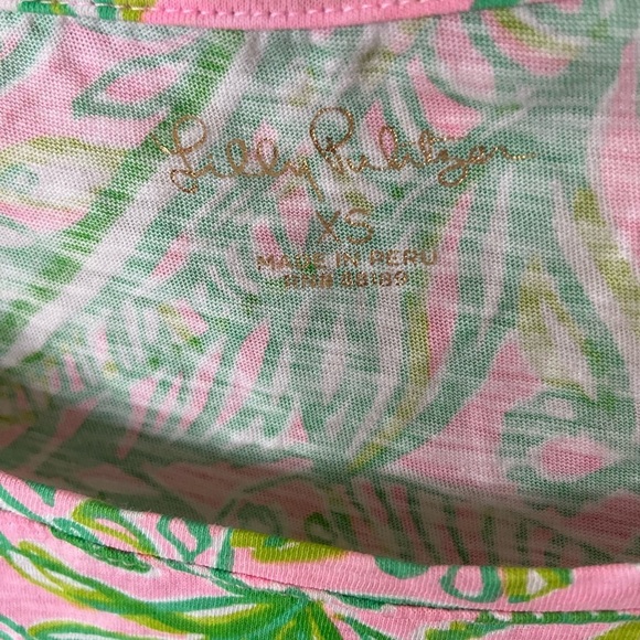 Lilly Pulitzer Mandevilla Baby Find and Flippers 100% cotton tee size XS… - Picture 3 of 4